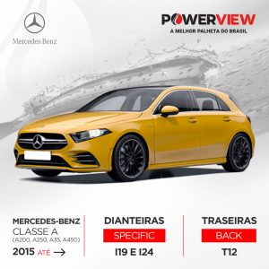 Palhetas Classe A (A200, A250, A35, A450) 2015 a 2026 Power View Original