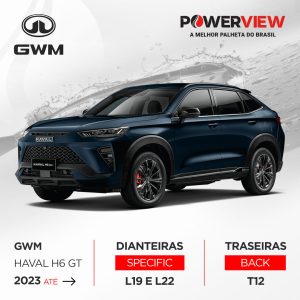 Palhetas Haval H6 GT 2023 a 2026 Power View Original