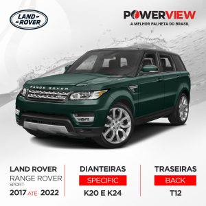 Palhetas Range Rover Sport 2017 até 2022 Power View Original